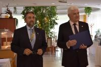 Magas rangú Rotary elismerést kapott Szalay Ferenc polgármester és Szalóki István alapító tag